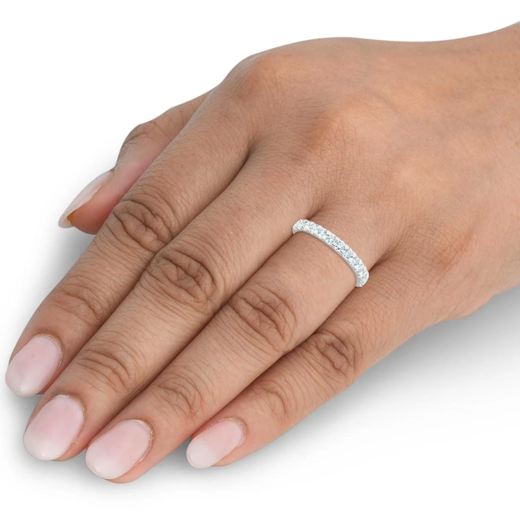 商品Pompeii3|3/4Ct Diamond Wedding Womens Ring Anniversary Stackable Band 14k White Gold,价格¥3751,第4张图片详细描述