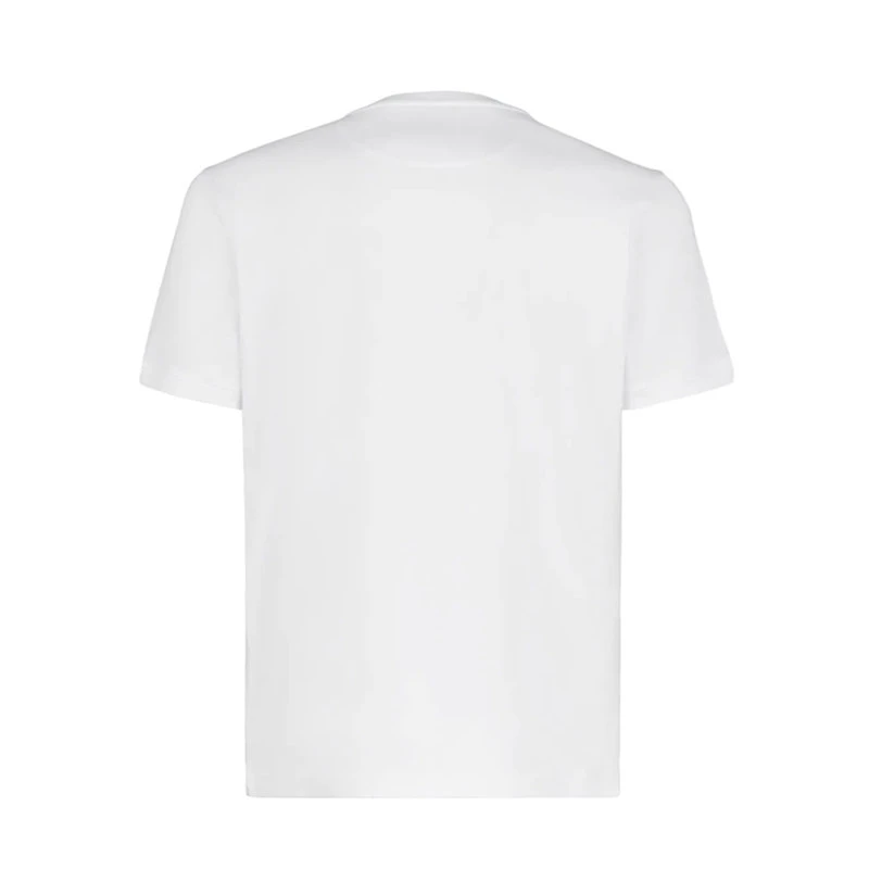 商品Fendi|【预售3-7天】FENDI/芬迪 22年早春新款 男士白色纯棉Logo和徽章刺绣短袖T恤FY0894AH13F0UF6,价格¥44884,第4张图片详细描述
