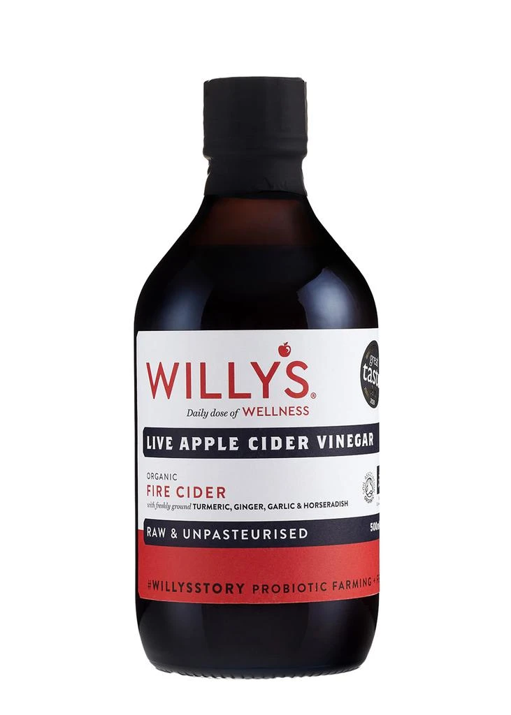 商品Willy's|Fire Cider Organic Live Apple Cider Vinegar with Live Mother 500ml,价格¥94,第1张图片