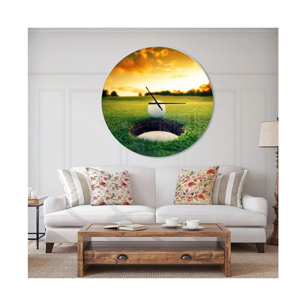 Designart Oversized Sport Round Metal Wall Clock - 36 x 36 商品