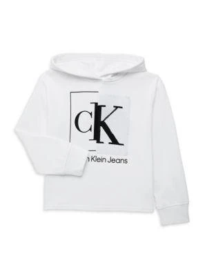 商品Calvin Klein|​Girl’s Split Box Monogram Hoodie,价格¥204,第3张图片详细描述