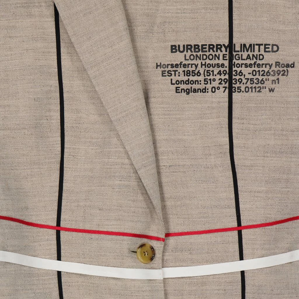 商品Burberry|Hattie Ecru Burberry Sleeveless Tailored Blazer,价格¥3225,第3张图片详细描述