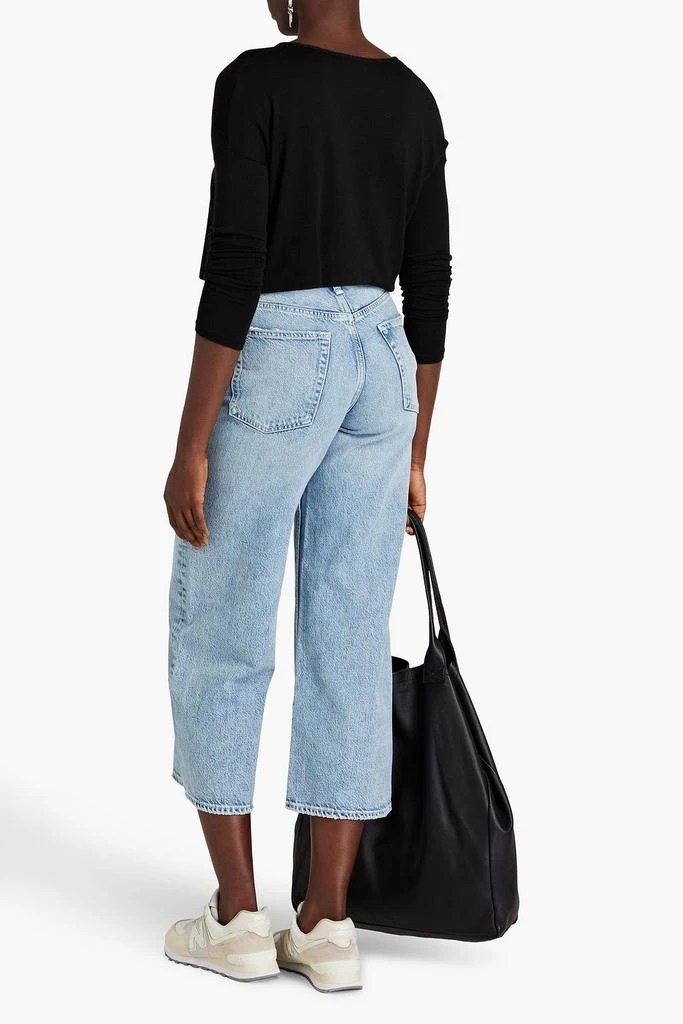 商品Rag & Bone|Malvern cropped distressed high-rise wide-leg jeans,价格¥585,第3张图片详细描述