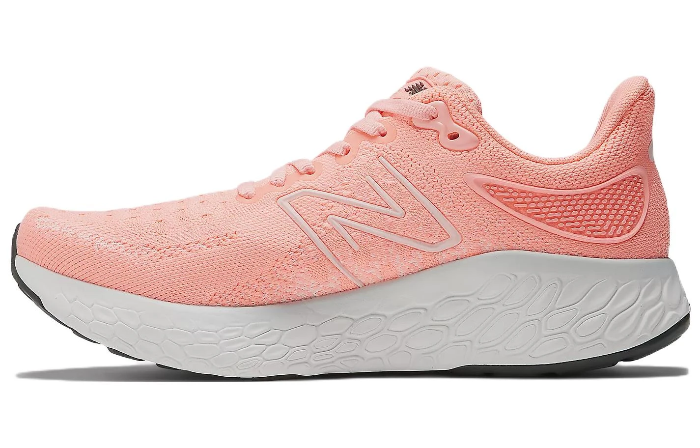商品[国内直发] New Balance|NB 1080 Fresh Foam X 1080 v12 系带 织物皮革防滑耐磨 低帮跑步鞋 女款 粉色,价格¥779,第1张图片