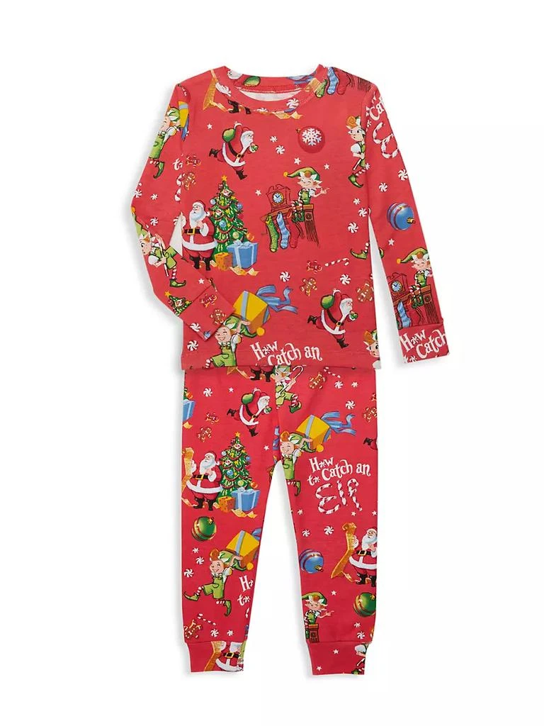 商品Books To Bed|Little Boy's Three-Piece How To Catch An Elf Christmas Book &amp; Pajama Set,价格¥185,第2张图片详细描述