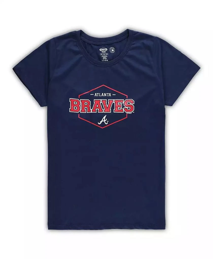 商品Concepts Sport|Women's Navy, Red Atlanta Braves Plus Size Badge Sleep Set,价格¥449,第4张图片详细描述