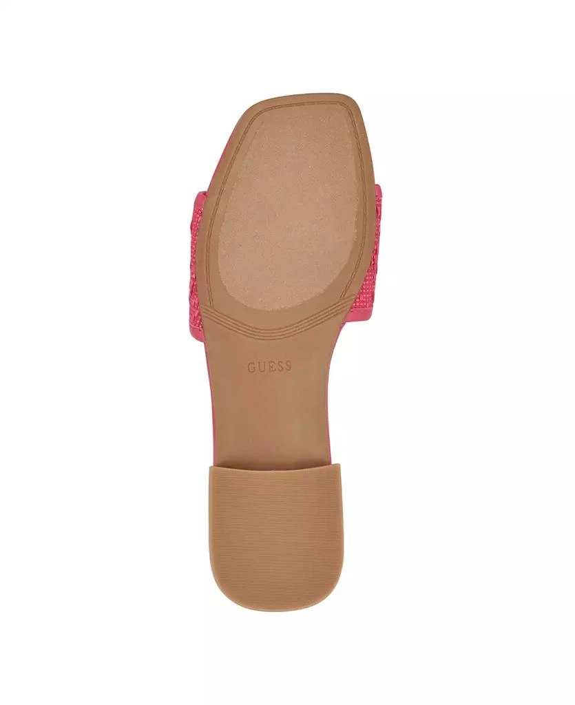 商品GUESS|Women's Tamsea One Band Square Toe Slide Flat Sandals,价格¥205,第5张图片详细描述