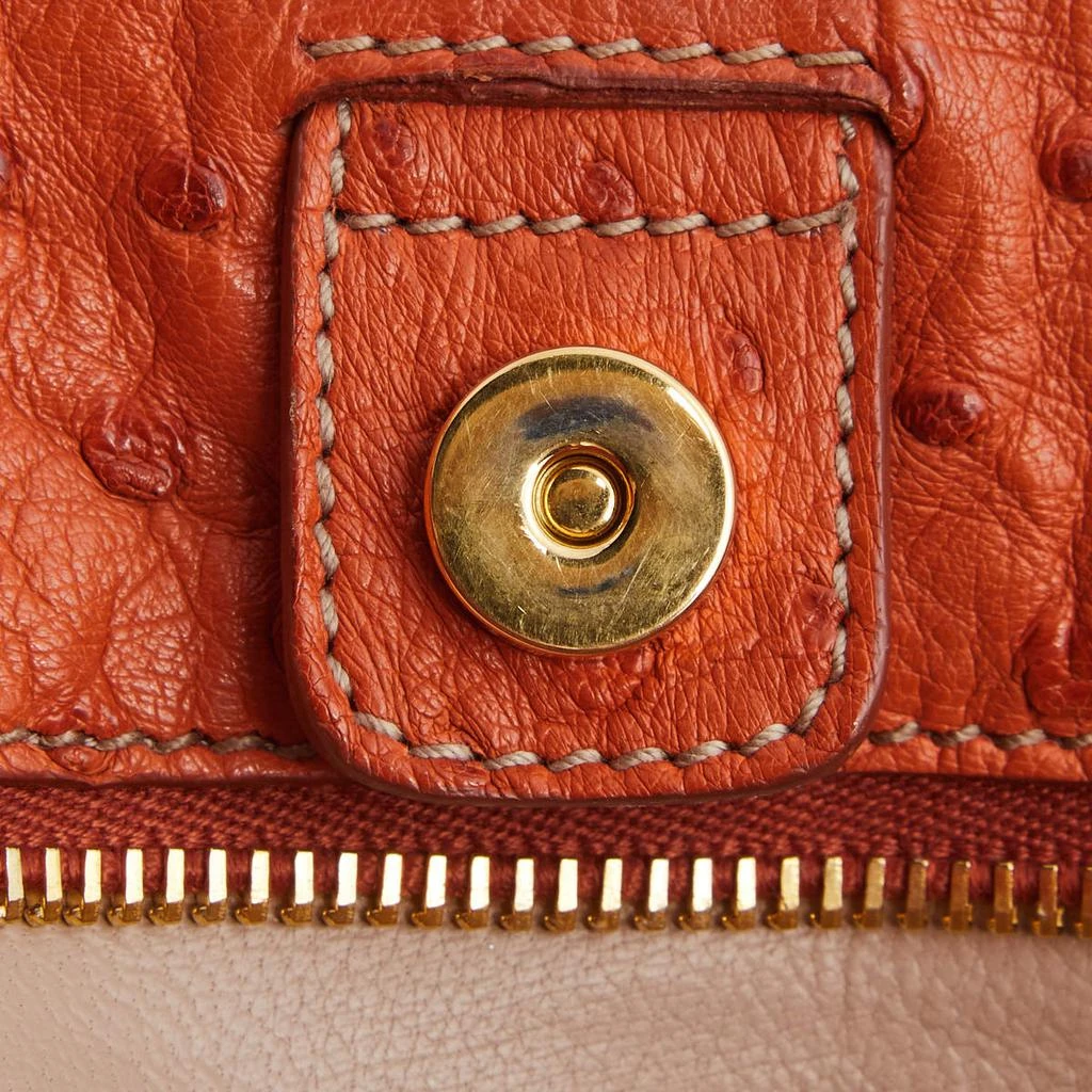Prada Orange Ostrich Large Gardner's Tote 商品