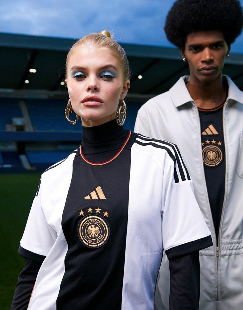 商品Adidas|adidas Football Germany World Cup 2022 unisex home shirt in white,价格¥624,第5张图片详细描述
