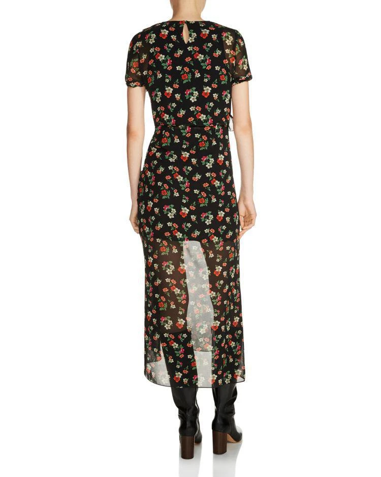 商品Maje|Rancho Ruffle Floral Print Midi Dress,价格¥1740,第2张图片详细描述