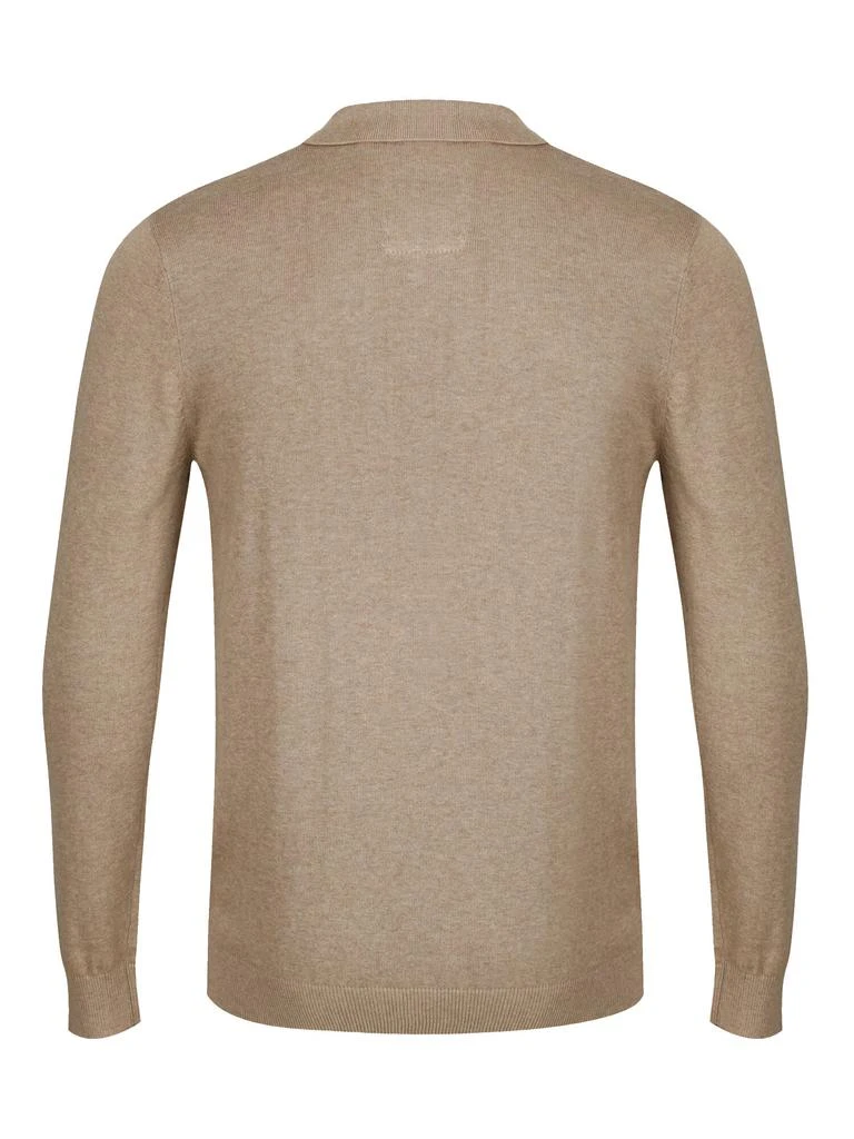 商品Luke 1977|Magnesium knitted polo mrl oatmeal,价格¥699,第3张图片详细描述