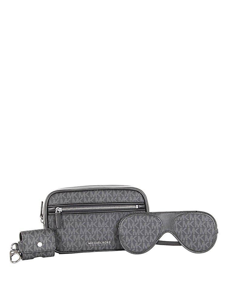 商品Michael Kors|Michael Kors Collection Allover Monogram Zipped Wash Bag,价格¥1338,第1张图片