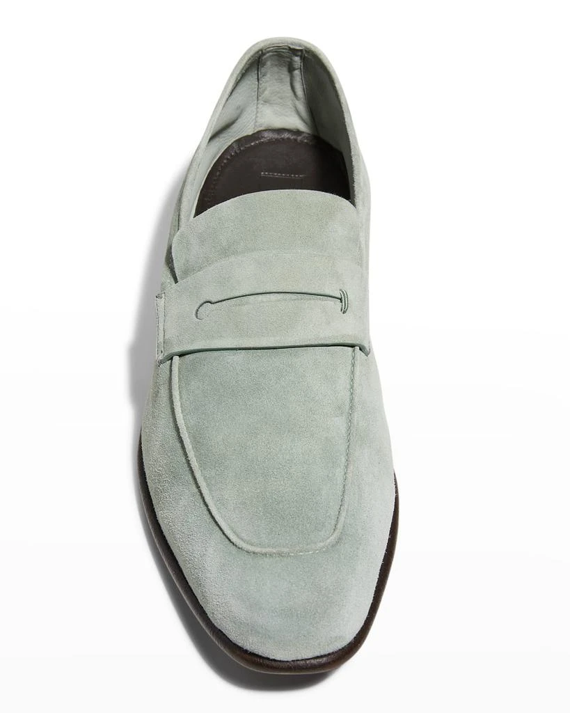 商品Zegna|Men's Suede Lasola Penny Loafers,价格¥3382,第5张图片详细描述