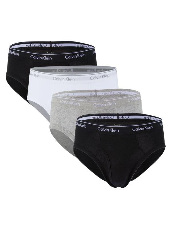 商品Calvin Klein|男士低腰棉质三角裤 4条装,价格¥176,第1张图片