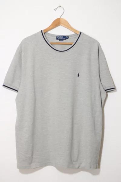 商品Ralph Lauren|Vintage Polo Ralph Lauren Contrast Collar Crewneck Pique T-shirt,价格¥852,第1张图片