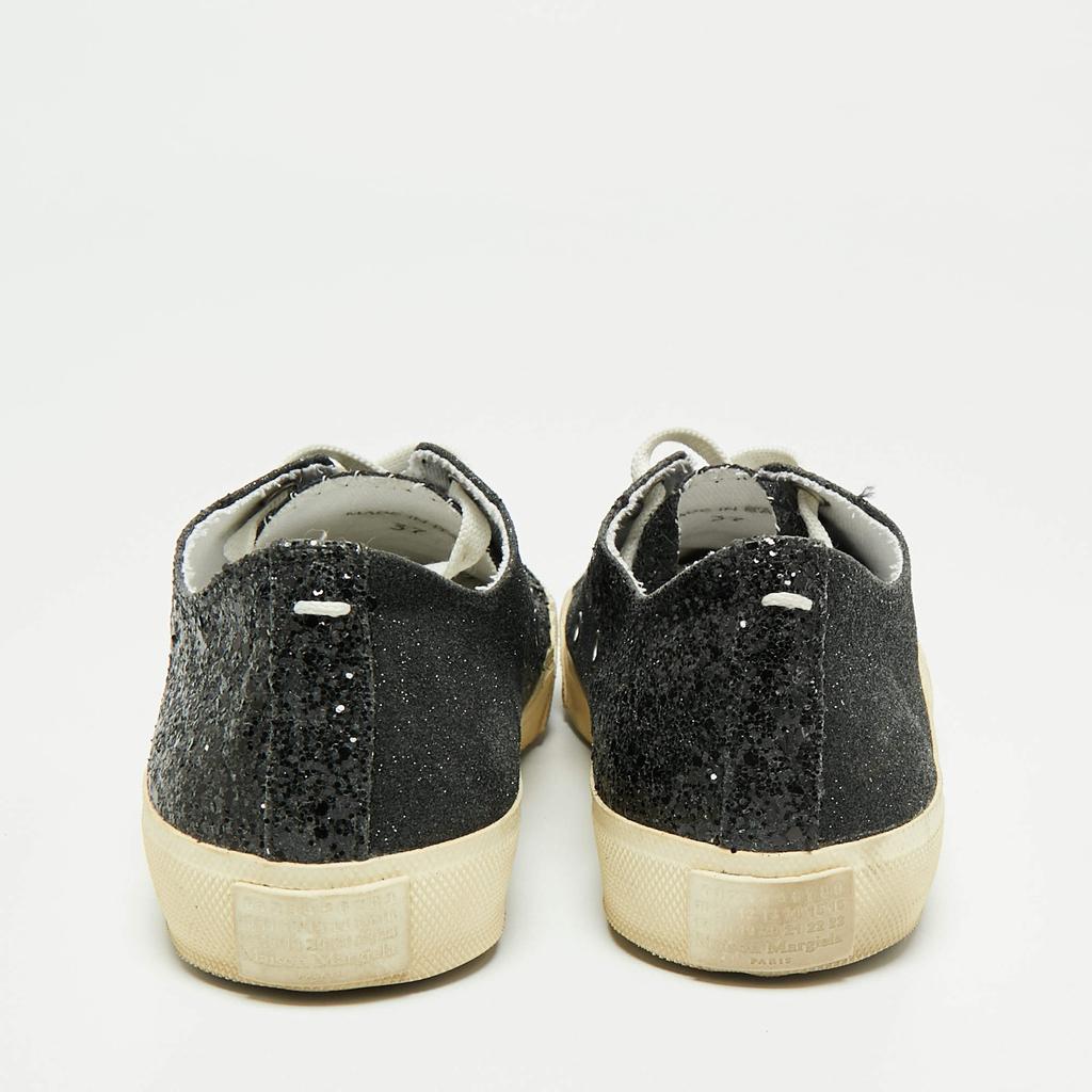 Maison Martin Margiela Black Glitter Tabi Low Top Sneakers Size 37商品第5张图片规格展示