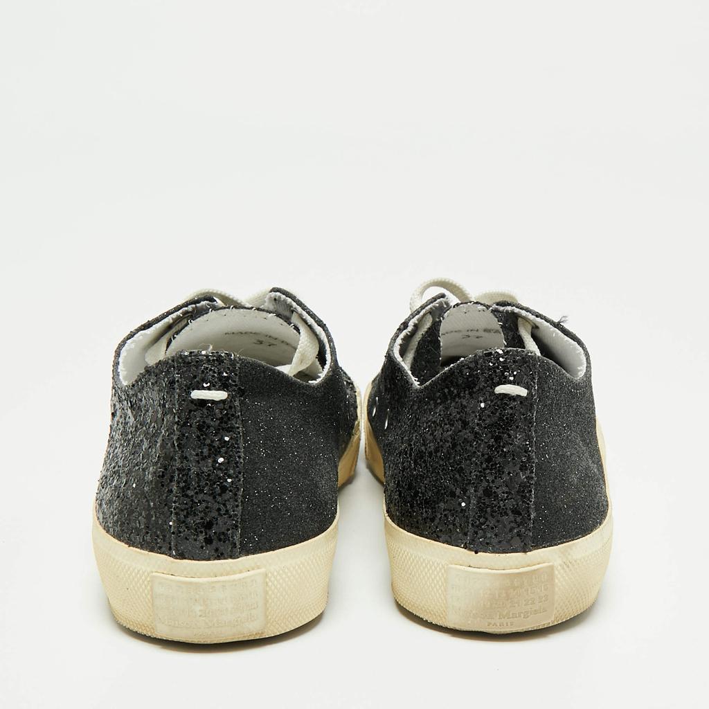 商品[二手商品] MAISON MARGIELA|Maison Martin Margiela Black Glitter Tabi Low Top Sneakers Size 37,价格¥1332,第7张图片详细描述