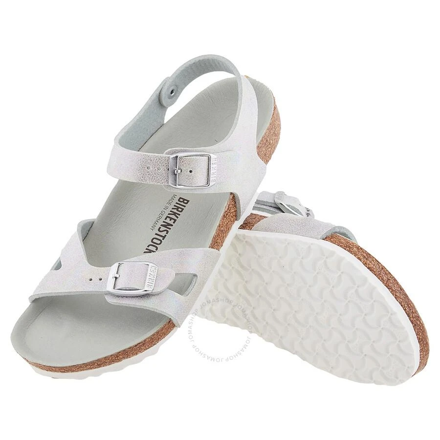 商品Birkenstock|Birkenstock Girls Rio Metallic Vegan Backstrap Sandals, Brand Size 34 (3 Little Kids),价格¥238,第2张图片详细描述