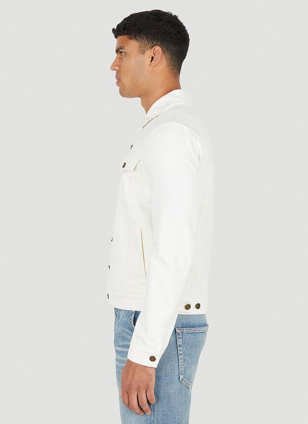 商品Yves Saint Laurent|Classic Denim Jacket in White,价格¥6073,第5张图片详细描述