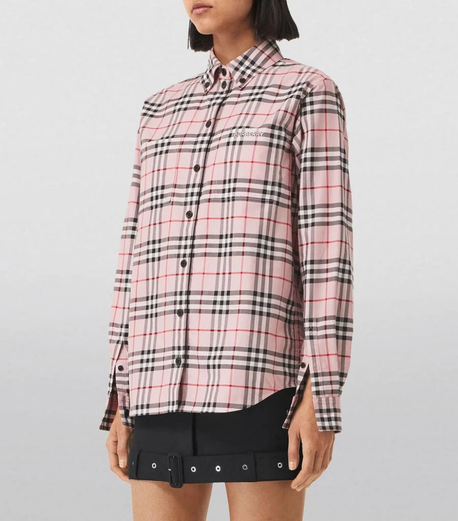 商品Burberry|Oversized Check Shirt,价格¥5345,第5张图片详细描述