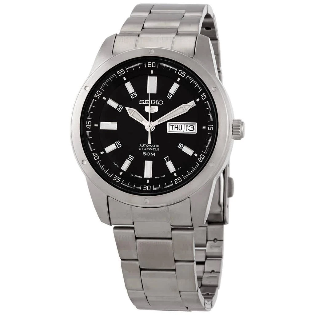 商品Seiko|5 Automatic Black Dial Men's Watch SNKN13J1,价格¥922,第1张图片