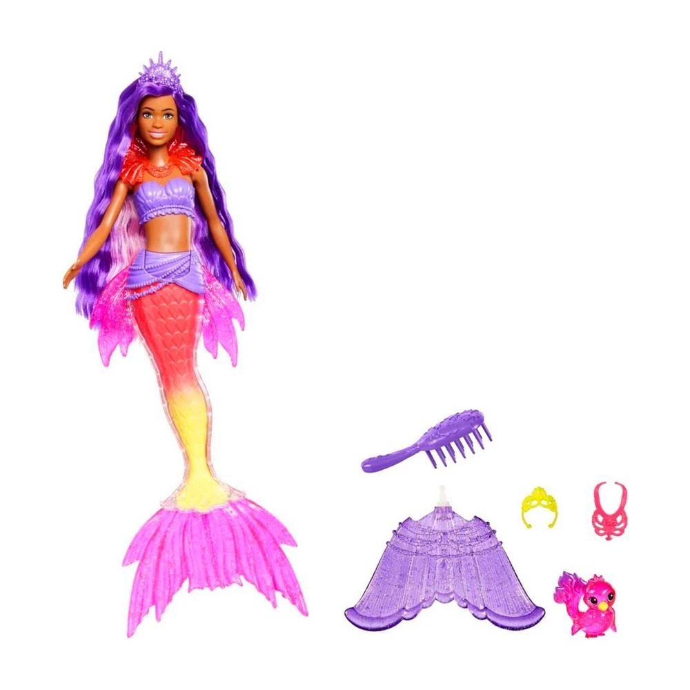 商品Barbie|Mermaid "Brooklyn" Doll with Pet and Accessories,价格¥172,第1张图片