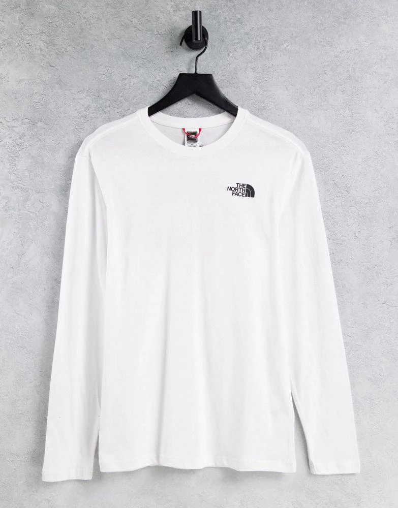 商品The North Face|The North Face Red Box long sleeve t-shirt in white,价格¥194,第2张图片详细描述