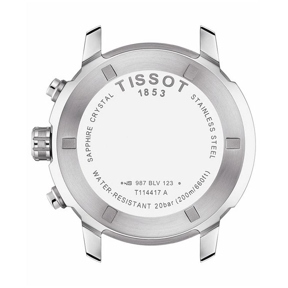 商品Tissot|Men's Swiss Chronograph PRC 200 Stainless Steel Bracelet Watch 43mm,价格¥3939,第3张图片详细描述