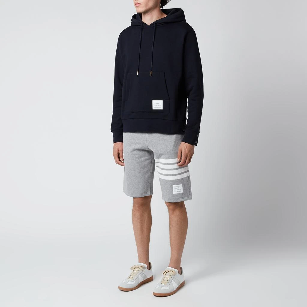 商品Thom Browne|Thom Browne Men's Tricolour Stripe Classic Loopback Hoodie - Navy,价格¥4579,第3张图片详细描述