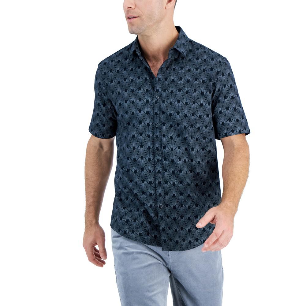 Men's Short-Sleeve Reebe Geometric-Print Shirt, Created for Macy's商品第1张图片规格展示