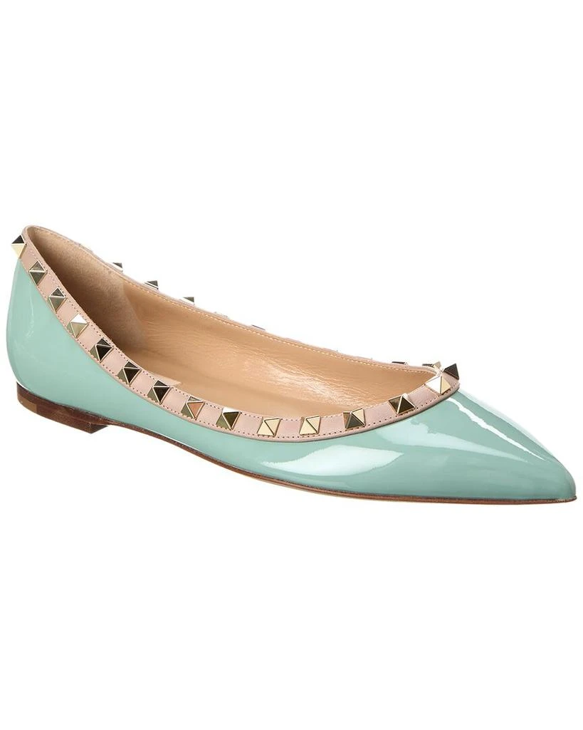 商品Valentino|Valentino Rockstud Patent Flat,价格¥4767,第1张图片