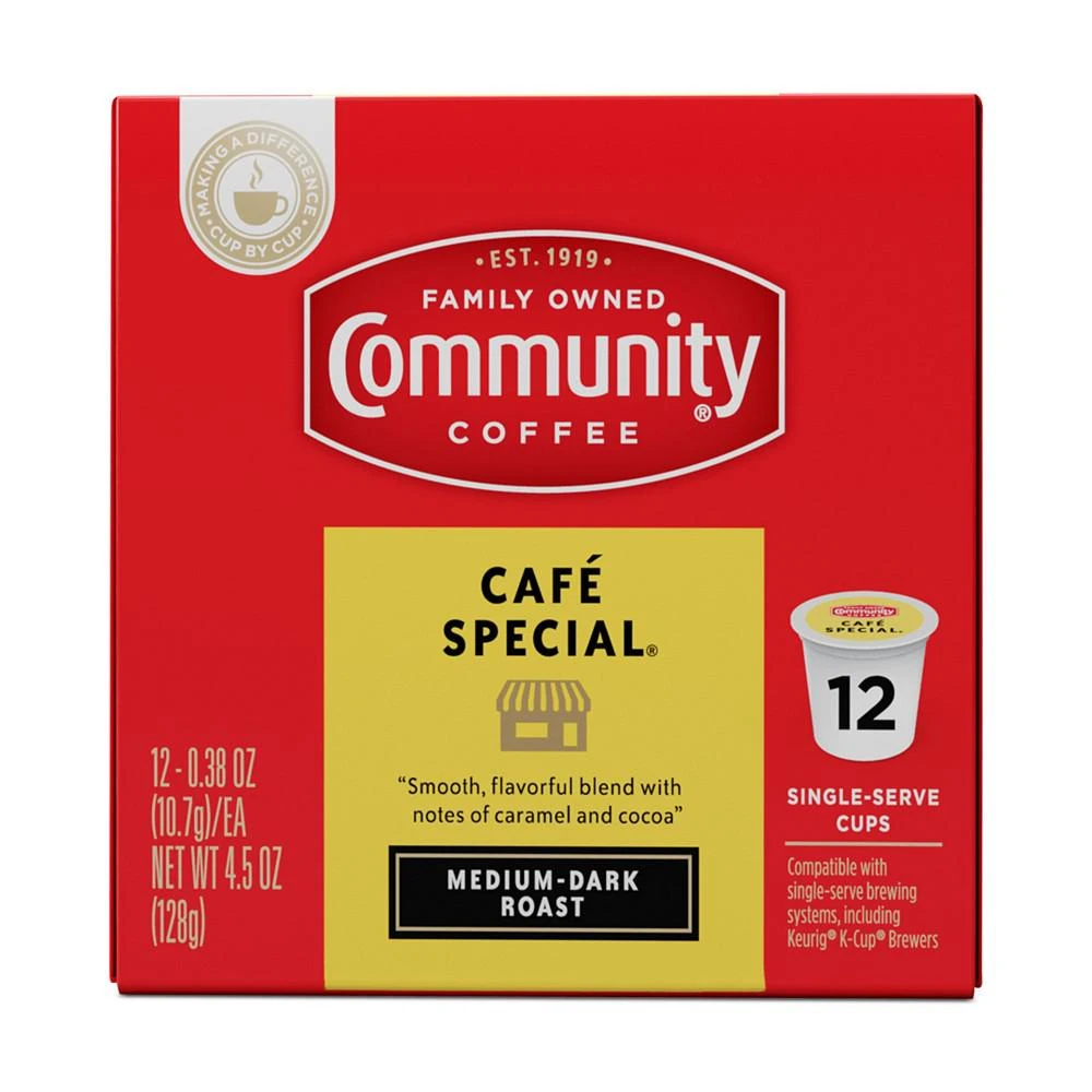 商品Community Coffee|Café Special Medium-Dark Roast Single Serve Pods, Keurig K-Cup Brewer Compatible, 72 Ct,价格¥560,第4张图片详细描述