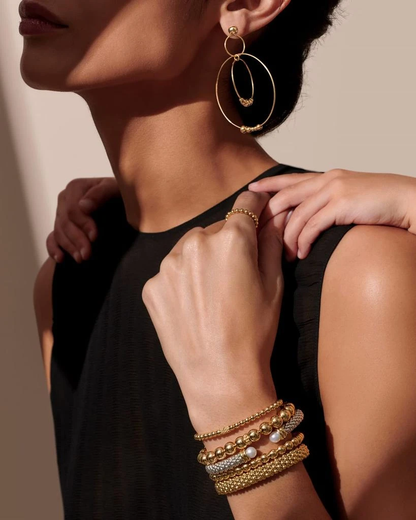 商品LAGOS|Caviar 18k Gold 3-Circle Drop Earrings,价格¥7853,第2张图片详细描述