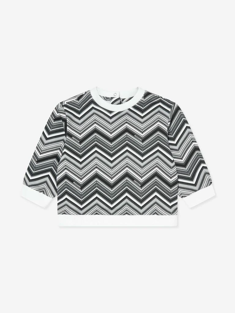 商品Missoni|Baby Boys Zigzag Sweatshirt in Black,价格¥1241,第1张图片