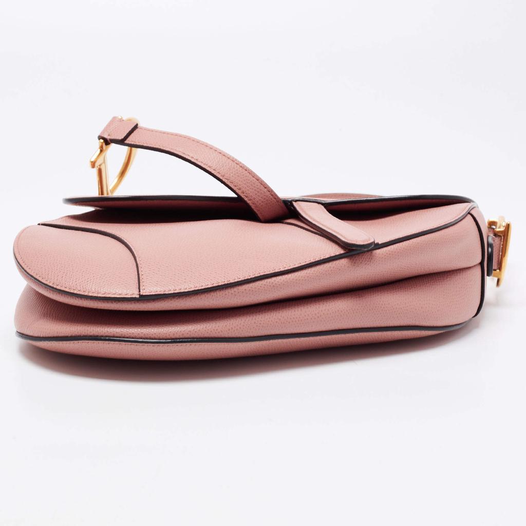 Dior Pink Leather Saddle Shoulder Bag商品第6张图片规格展示