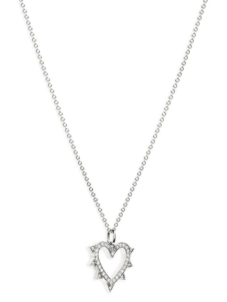 商品STATEMENT|Cœur Rockaway silver and diamond necklace,价格¥13514,第2张图片详细描述