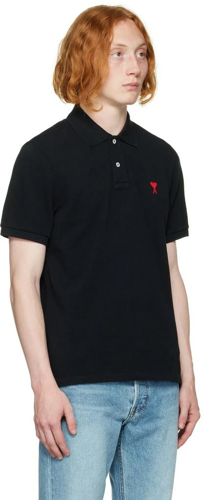 商品AMI|Black Ami de Cœur Polo,价格¥687,第2张图片详细描述