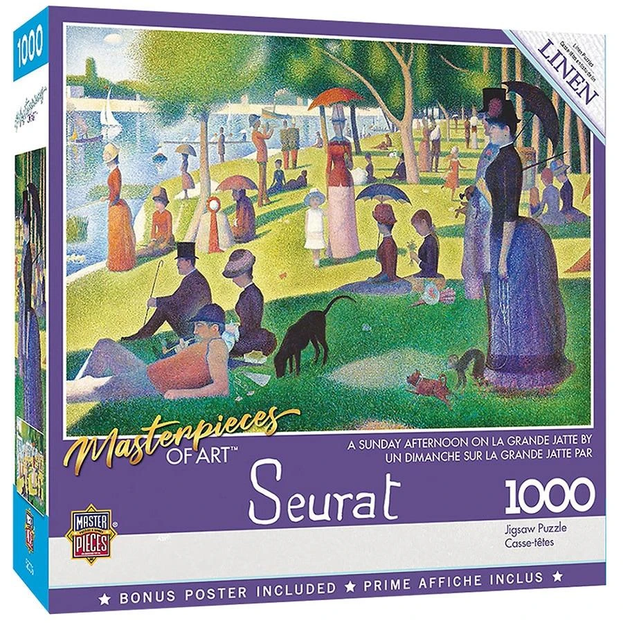 商品Masterpieces Puzzles|Sunday Grande Jatte 1000 Piece Puzzle,价格¥149,第1张图片