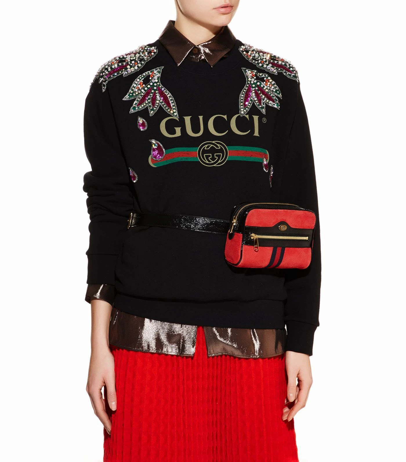 商品Gucci|Small Suede Ophidia Belt Bag,价格¥9429,第2张图片详细描述