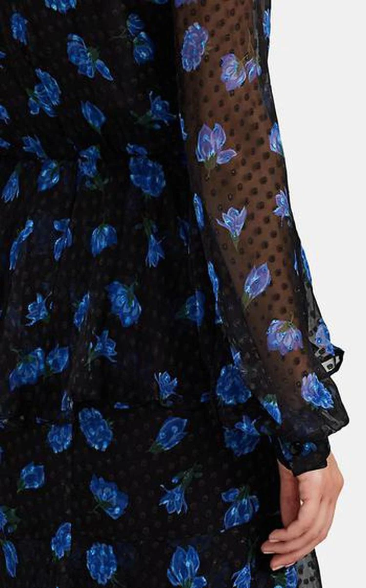 商品Rebecca|Floral Tiered Silk Gown,价格¥6417,第4张图片详细描述