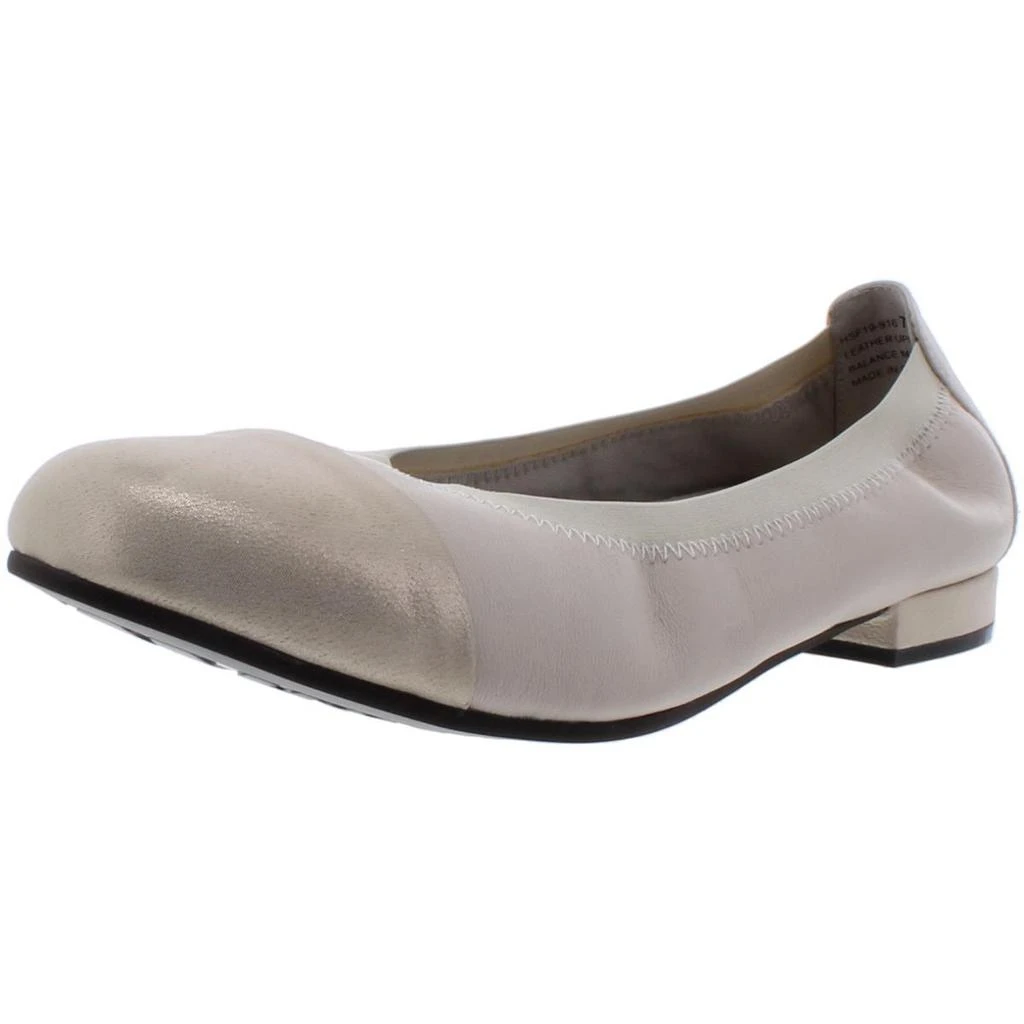 商品David Tate|David Tate Womens Nicole Suede Cap Toe Ballet Flats,价格¥145,第1张图片