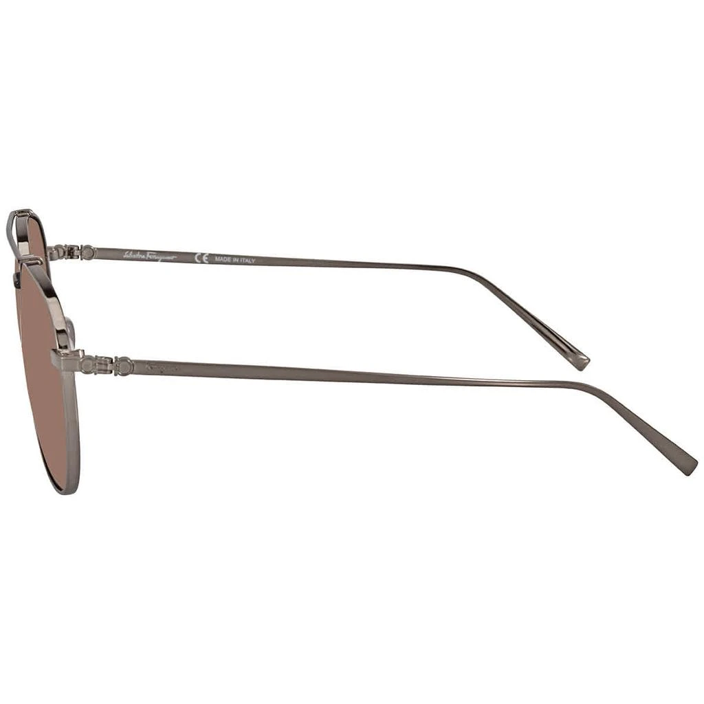 商品Salvatore Ferragamo|Salvatore Ferragamo Brown Pilot Mens Sunglasses SF201S 035 60,价格¥523,第3张图片详细描述