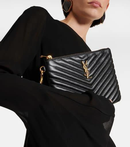 商品Yves Saint Laurent|Cassandre matelassé leather pouch,价格¥5738,第2张图片详细描述