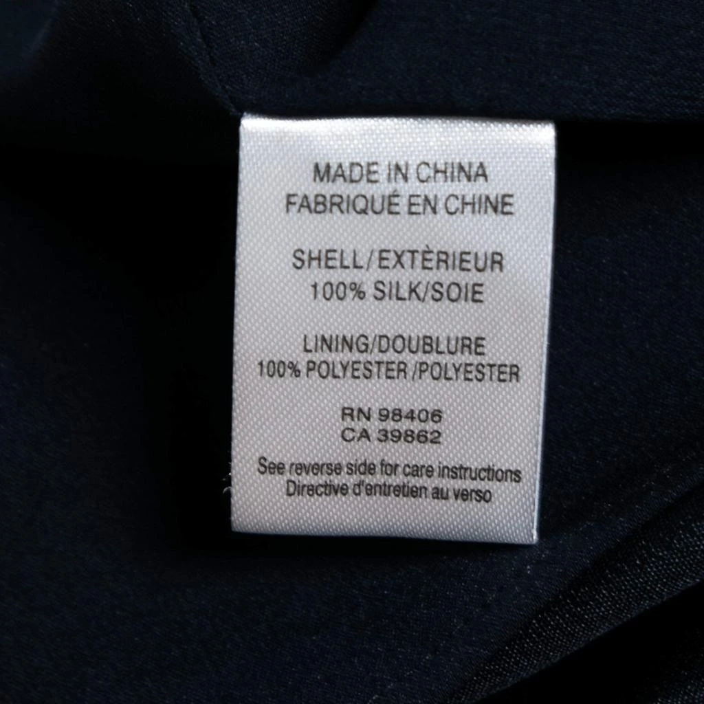 Theory Uniform Blue Silk Ruffled Overlay Landale B Dress XS 商品
