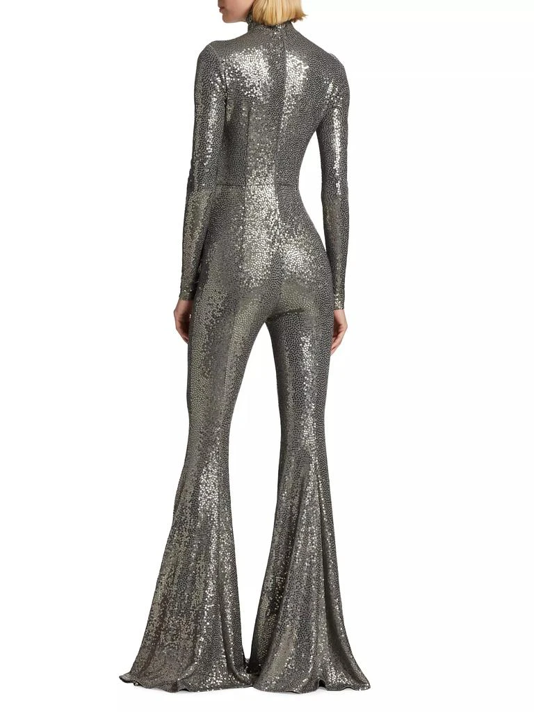 商品Michael Kors|Sequined Flare-Leg Mock Turtleneck Jumpsuit,价格¥29497,第5张图片详细描述