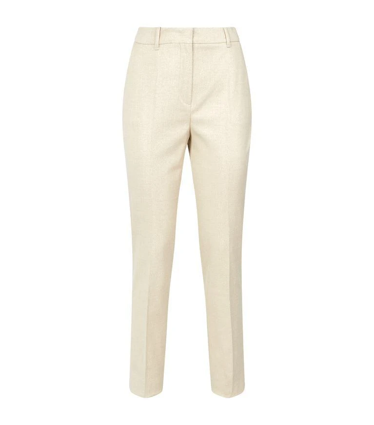 商品Max Mara|Straight-Fit Glitter Trousers,价格¥2182,第1张图片