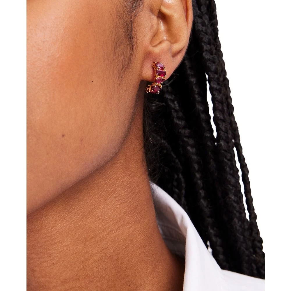 商品Kate Spade|Candy Shop Crystal Small Hoop Earrings, 0.6",价格¥353,第4张图片详细描述