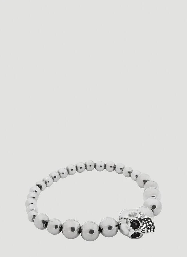 商品Alexander McQueen|Skull Ball Bracelet in Silver,价格¥1673,第1张图片