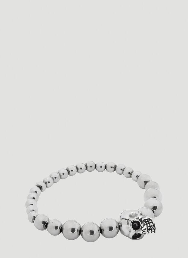 商品Alexander McQueen|Skull Ball Bracelet in Silver,价格¥1535,第1张图片