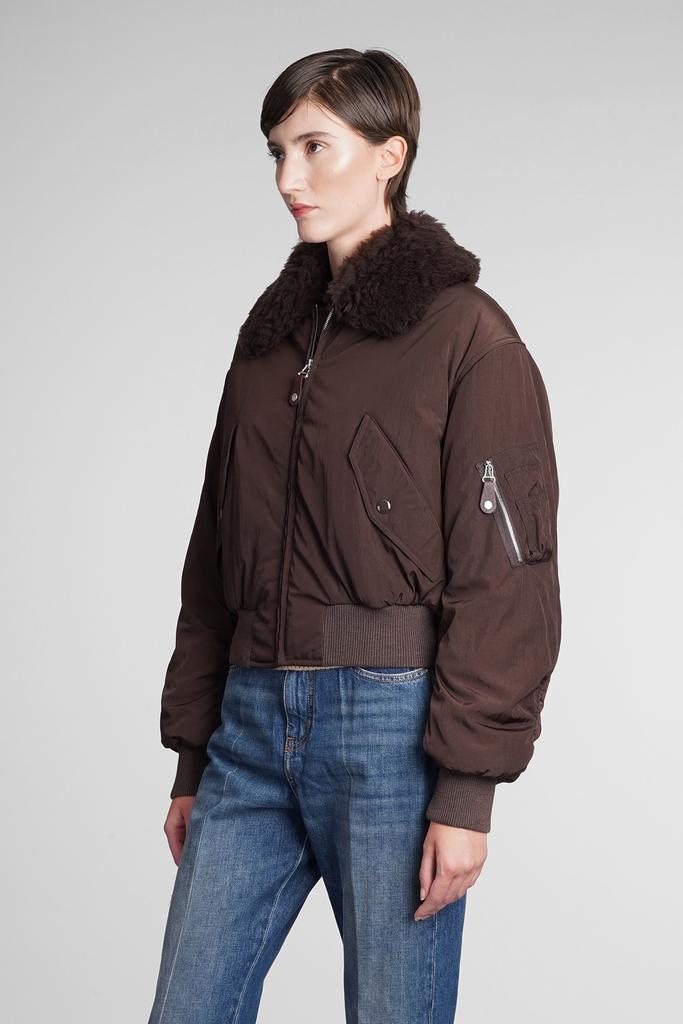 Stella McCartney Puffer In Brown Polyamide商品第4张图片规格展示